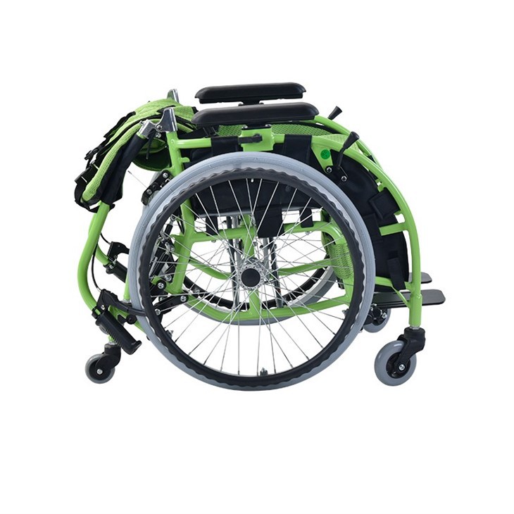 Aluminum Alloy Frame Children Kids Wheelchair With Armrests Children Cerebral Palsy Wheel Chair