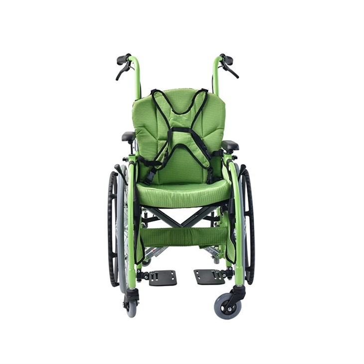 Aluminum Alloy Frame Children Kids Wheelchair With Armrests Children Cerebral Palsy Wheel Chair